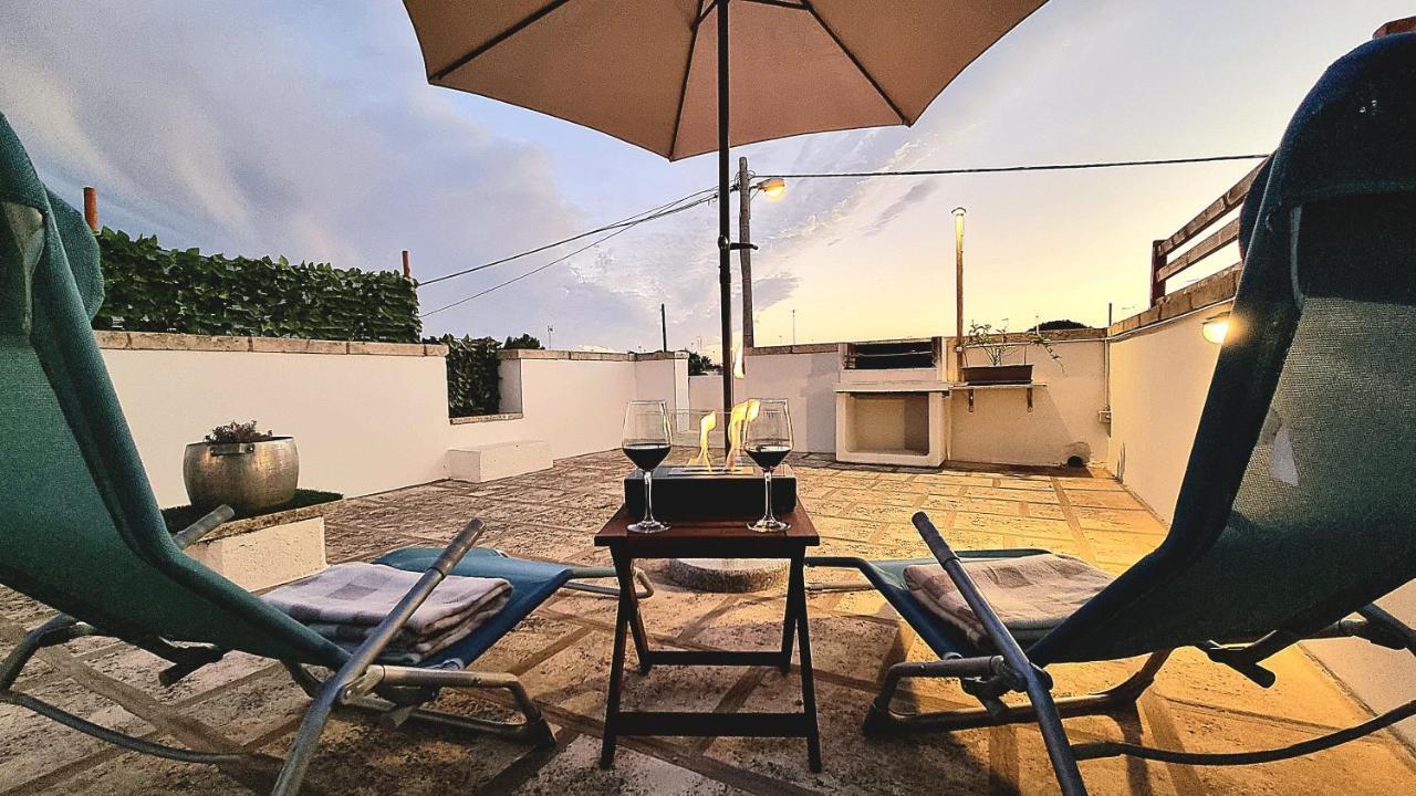 La Terrazza Dei Nonni Apartman Torre Specchia Ruggeri Kültér fotó