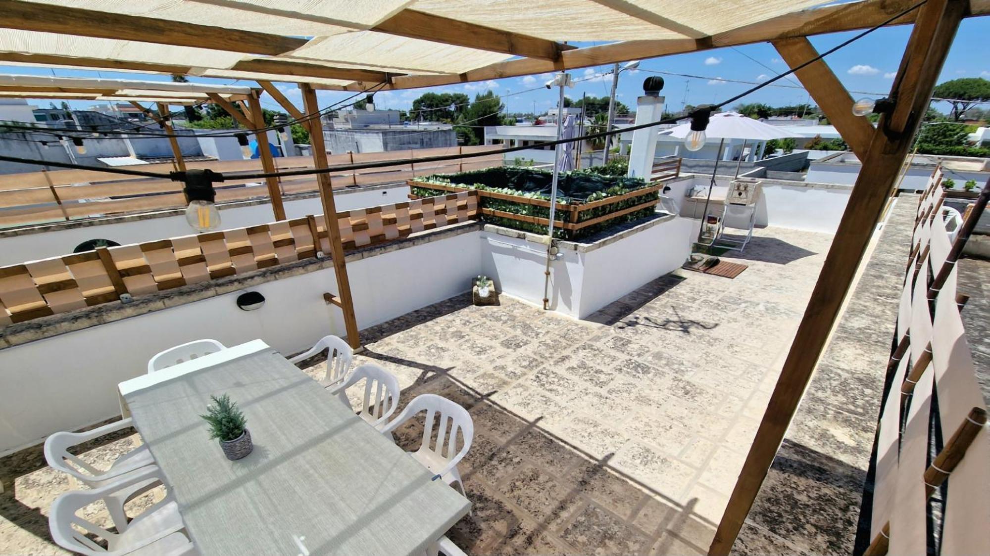 La Terrazza Dei Nonni Apartman Torre Specchia Ruggeri Kültér fotó